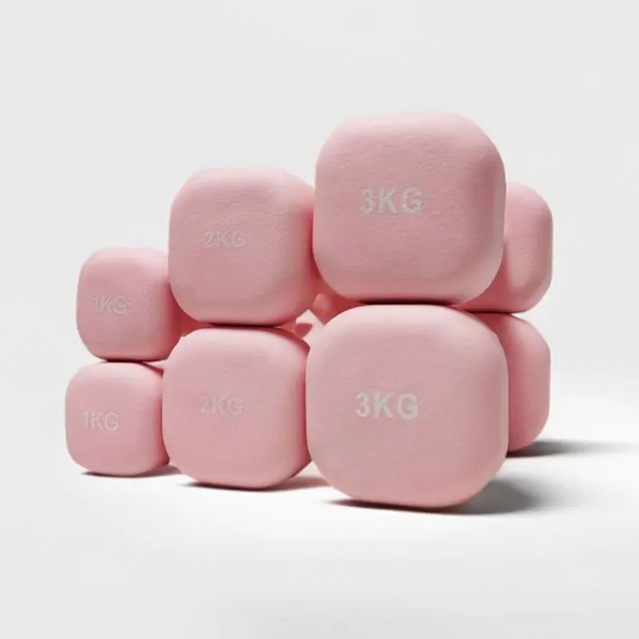 方形頭噴砂浸塑啞鈴-主圖 1.jpg